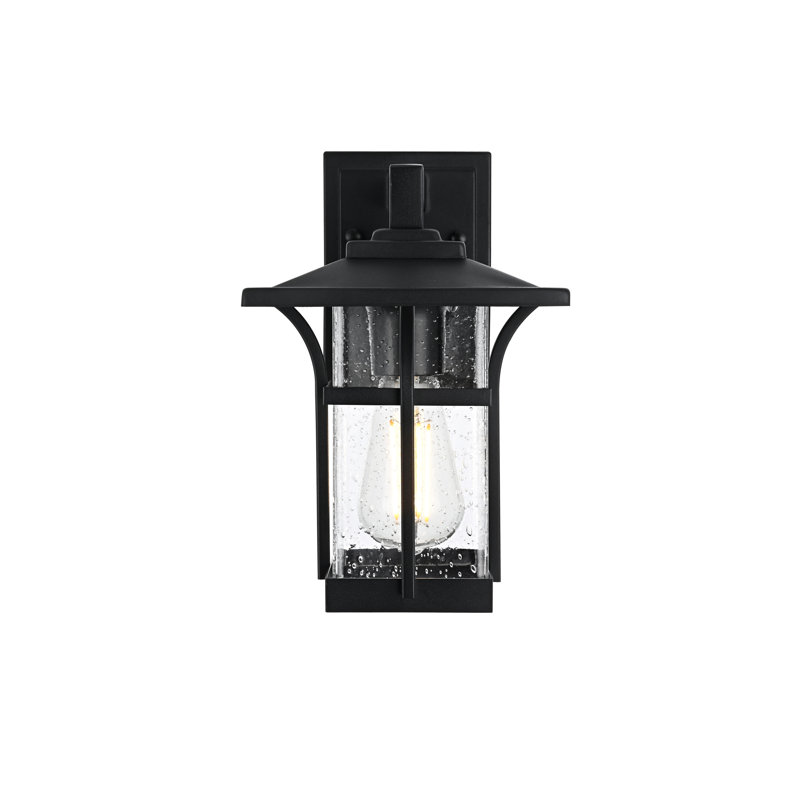 Meaghan 7 Inch Outdoor Wall Sconce in Black