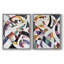 Série ABSTRACT LXIV - reproduction encadrée de qualité supérieure - prête à être accrochée - aucun clou requis - aucun clou requis-40033249-40033276