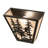 Steel Flush Mounted Sconce