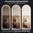 Arched Mirror Full Length With LED Lights,  Full Body Wall Mirror, Lighted Floor Standing Mirror, Hanging Or Leaning W/Dimming 3 Color Lighting, Arch Mirror For Modern Home Decor-96181784