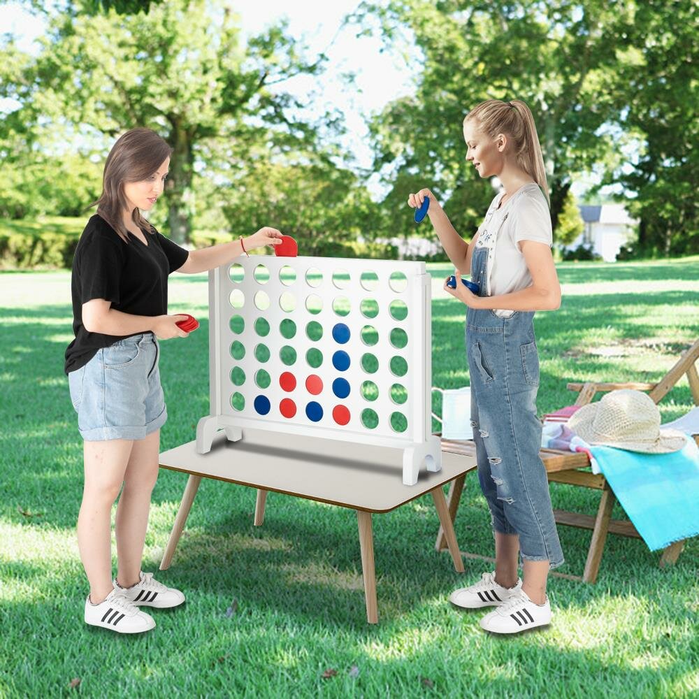 Yard Games 3 x 2ft Giant 4 In a Row Backyard Multi Player Outdoor Game  (Used)