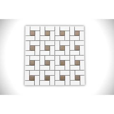 PINE WHEEL BLANC ET GRIS