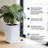 16" Set of 2 Tall Planters with Drainage Holes＆Water Level Monitor for Outdoor＆Indoor-1585732866