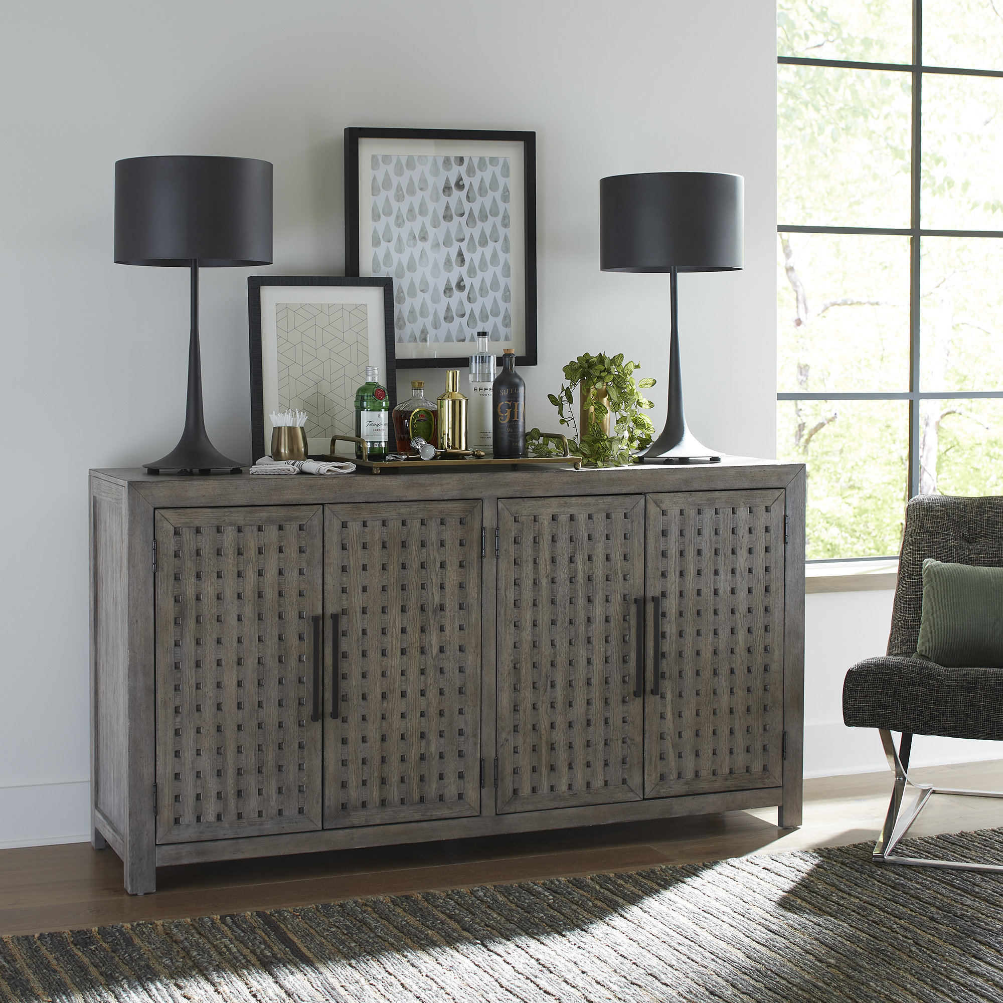 Fully assembled deals buffet sideboard