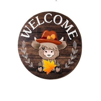 Welcome Sign And Door Decoration