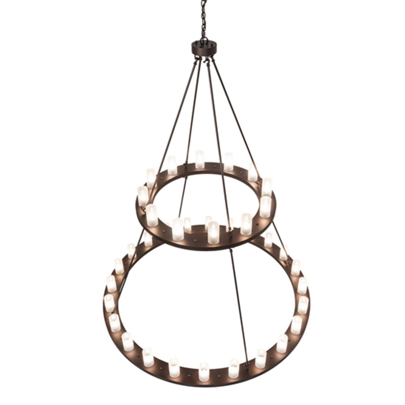 Lustre 36 lumières à deux niveaux Nashyla