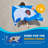 Verner Pizza Eating Shark Beach Towel | 100% Cotton Pool Towel, 30"x60"