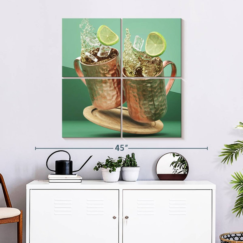 Yarlin Moscow Mule Cocktail, H 32 po x l 32 po