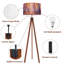 Lampe sur pied trépied Enchanting Autumn Forest Path