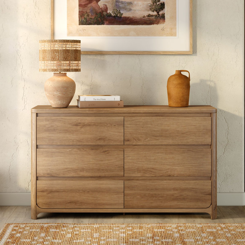 Commode 6 tiroirs Sedona, Blé