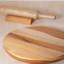 Chakla Belan en teck avec support