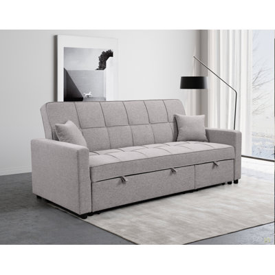 Canapé-lit surdimensionné de 83 po avec canapé-lit escamotable surdimensionné et dossier réglable, canapé 3 places et canapé-lit convertible pour la maison