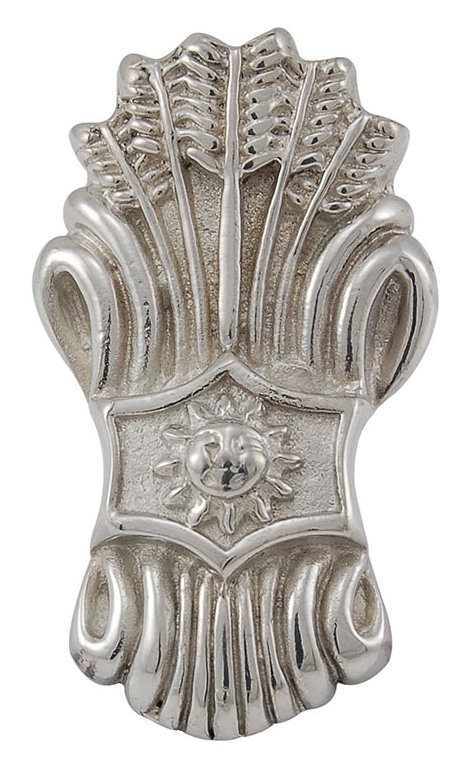 Poignée fantaisie Sforza 1,125 po, Argent poli