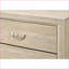 Table de chevet contemporaine à 2 tiroirs en bois avec poignées en métal-830828700