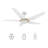 52"  5 - Blade LED Smart Standard Ceiling Fan with Remote Control and Light Kit Included.