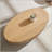 Handcrafted Ellipse Coffee Table, 43.7 Inch, Sturdy Pedestal Base, MDF for Living Room Elegance-527972815