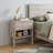 22" Light Gray Wood One Drawer Nightstand