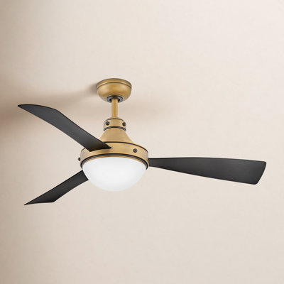 Burghard 50'' 3 Blade Ceiling Fan with LED Light Kit