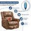 Fauteuil inclinable, chauffant et pivotant-1280628607
