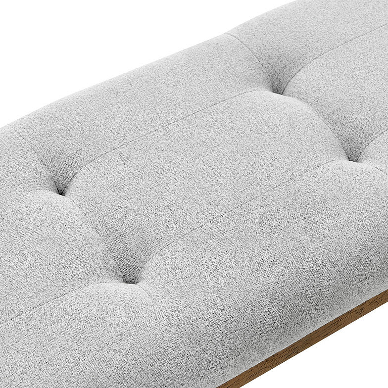 Dining Bench In Fabric With Tufting