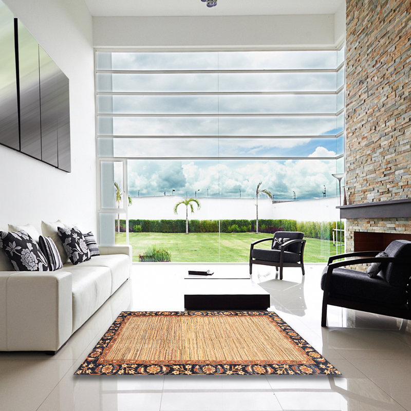 Tapis abstrait moderne 3489, Carré 5 pi