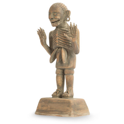 Sculpture en céramique mexique day of the dead Zhane