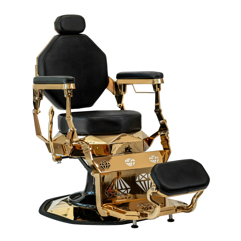 Fauteuil de coiffeur LEON, Noir, noir, noir, noir