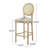 Charming Bar Stools With Intricate Carved Legs And Circular Backs, Offering Style And Comfort