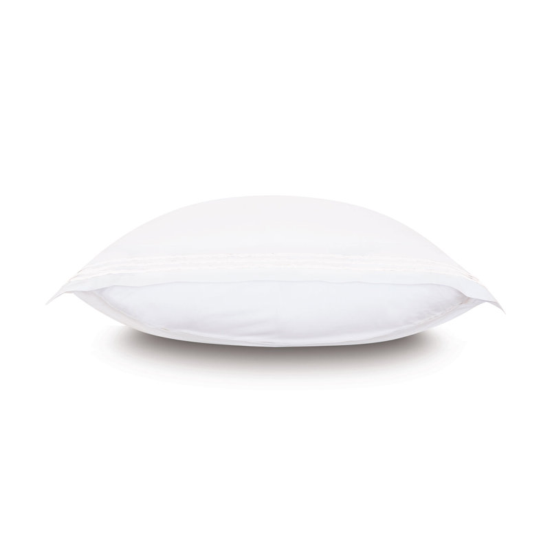 Tessa Cotton Sham Set, Euro, White, Multi-stripe