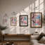 Cherry Blossom Branch Botanical - Framed Print-377631323-377631321