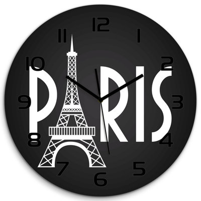 Jewellene Glass Wall Clock