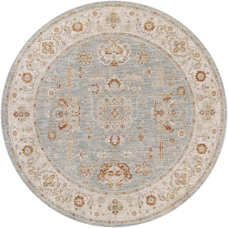 Finnlagh Oriental Indoor Rug, Round 5'