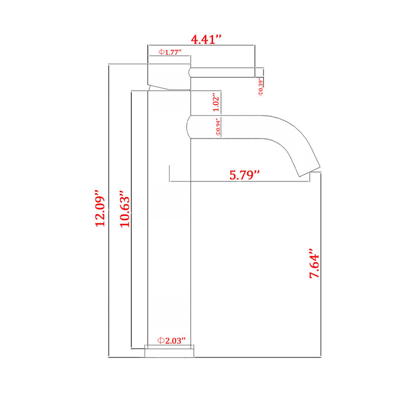Single-Hole Single-handle Bathroom Faucet