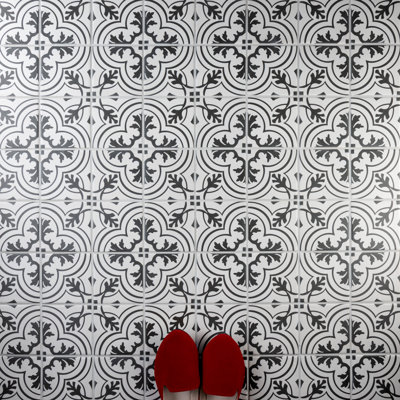 Carreau de céramique à motif de mur et plancher 4 po x 4 po Twenties Mini