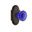 Cottage Plate with Crystal Cobalt Door Knob-1394572867-1394572877