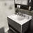 31 Inch Bianco Carrara Venato Marble Vanity Top With Pre-Drilled Faucet Holes And Undermount Sink, Ideal For Elegant Bathroom Upgrades-485221694
