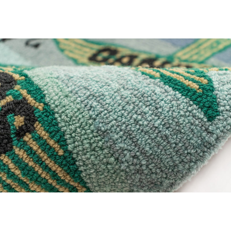 Grigori No Pattern And Not Solid Color Polyester Kitchen Mat, Rectangle 2' x 3'