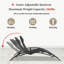 Chaise longue inclinable 66,9 po Tarazon-1176847674