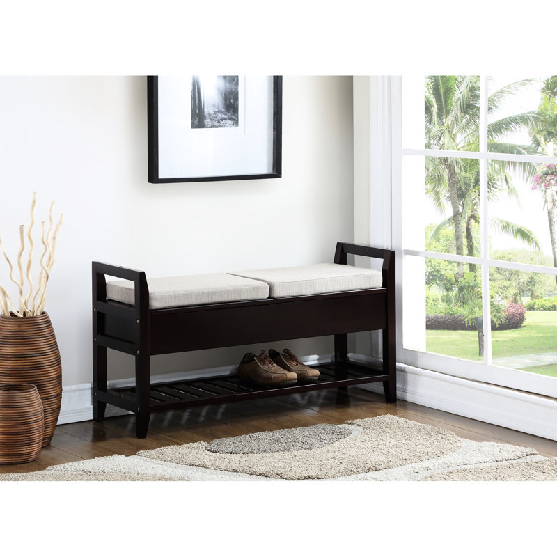 Shoe Storage With Beige Upholstered Shelf Unit Bench Extra And Seat Cover