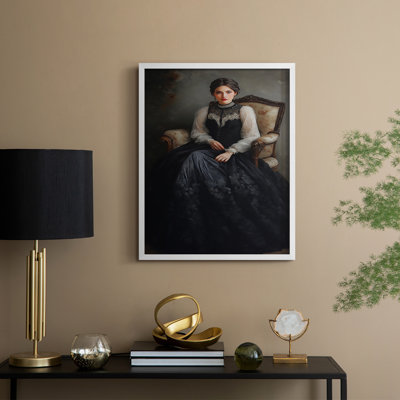 WOMEN Series CCLIII  -Premium Framed Print -Ready to Hang - No Nails Required