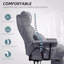 Overstuffed Office Chair With Lumbar Support, Grey