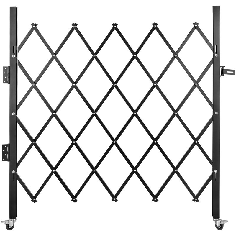 Barrière simple pliante en métal, H 4 pi x l 5,7 pi