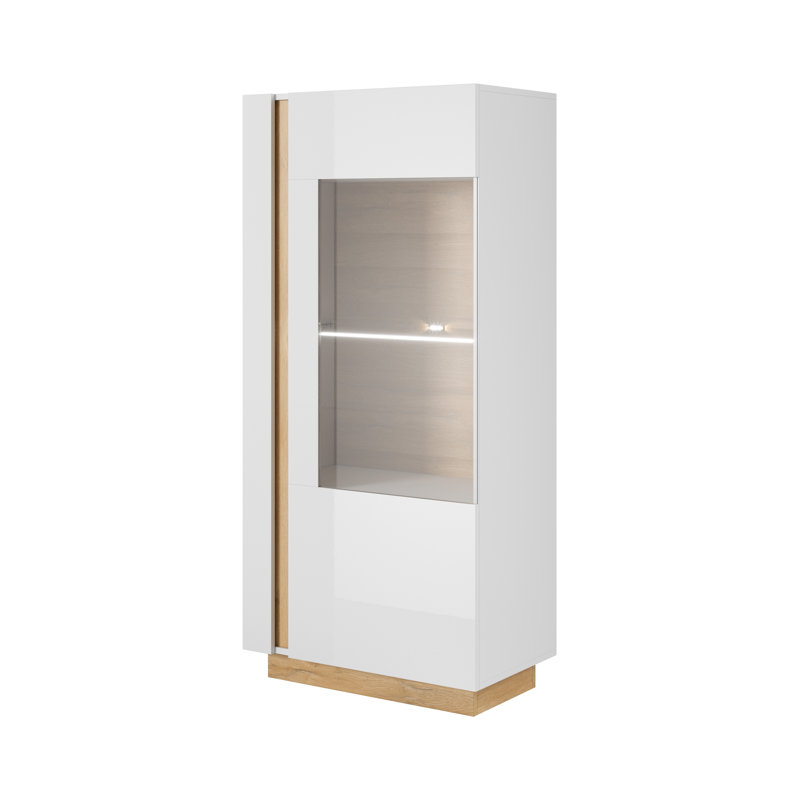 Janah Display Cabinet, White Gloss
