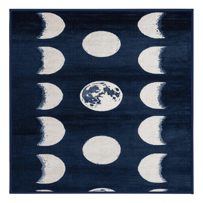 Machine Washable Space Gray Area Rug