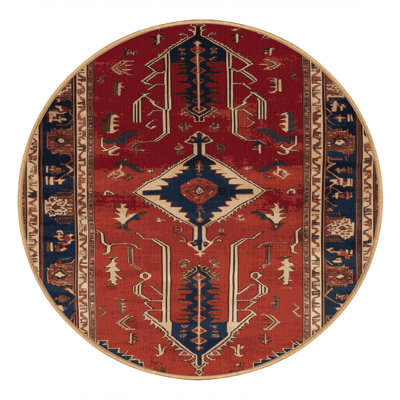 Tapis brun turc lavable à la machine