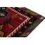 Wool Geometric Area Rug in Brown/Black