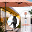 Grand parasol de patio à double face 15 pi avec base-1735456699