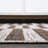 Agha Modern Offset Stripe Beige/Brown Indoor/Outdoor Rug-1089024975