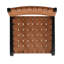 Ensemble de 2 chaises en cuir de polyuréthane et en bois d'hévéa robuste-1734691526