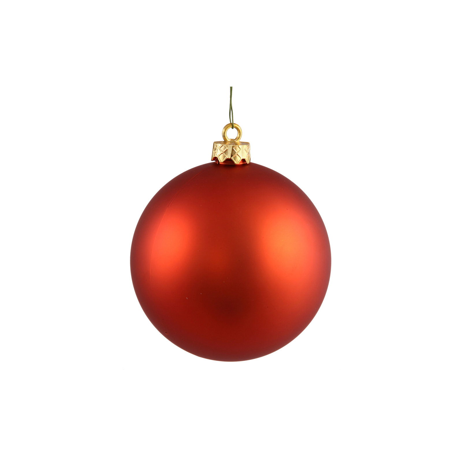 Holiday Décor Ball Ornament, Burnish Orange